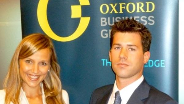 OBG Bahrain Team: Anna Dabrowska, Country Director and Gregory Kramer, Editorial Manager