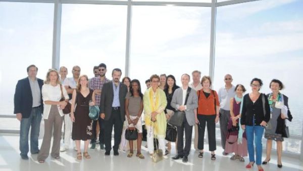 The artists and authors at Burj Khalifa