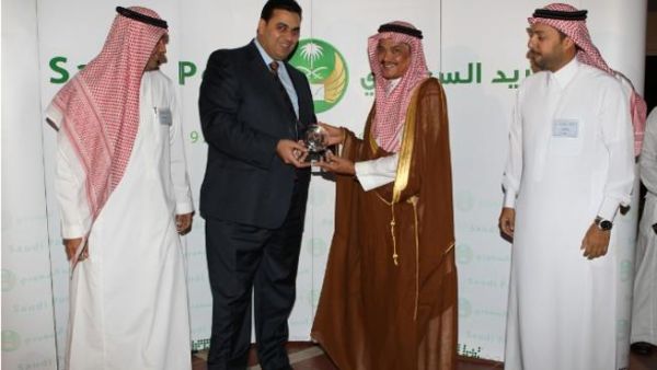 Hesham El Beih, KSA Country Manager Link Development receiving the “IT Partner of Year 2011” award from Dr. Mohammed Banatan, CEO Saudi Post Hesham El Beih, KSA Country Manager Link Development receiving the “IT Partner of Year 2011” award from Dr. Mohammed Banatan, CEO Saudi Post