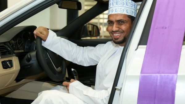 At City Centre Qurum, Bader Mohammed Al Maamari, 33, won a BMW 3 series car. At City Centre Qurum, Bader Mohammed Al Maamari, 33, won a BMW 3 series car.