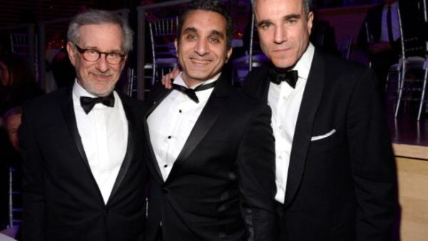 Bassem Yousef (middle) at the Time Magazine's gala