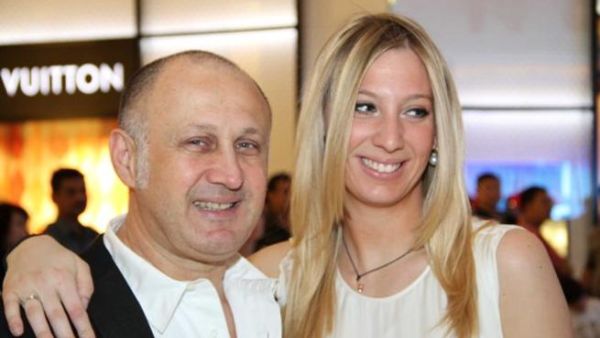 Cesare Casadei with his daughter Arianna Casadei