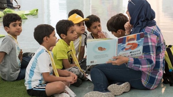 مشاركة الأطفال في مخيم شتوي سابق في المدينة التعليمية، نظمه التعليم ما قبل الجامعي بمؤسسة قطر. مشاركة الأطفال في مخيم شتوي سابق في المدينة التعليمية، نظمه التعليم ما قبل الجامعي بمؤسسة قطر.