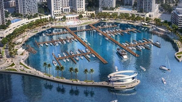 Creek Marina in the heart of Creek Island Dubai.