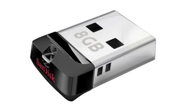 SanDisk's new Cruzer Fit USB flash drive is about the size of a dime, fitting easily into USB-compatible tablets and notebooks for convenient storage expansion SanDisk's new Cruzer Fit USB flash drive is about the size of a dime, fitting easily into USB-compatible tablets and notebooks for convenient storage expansion