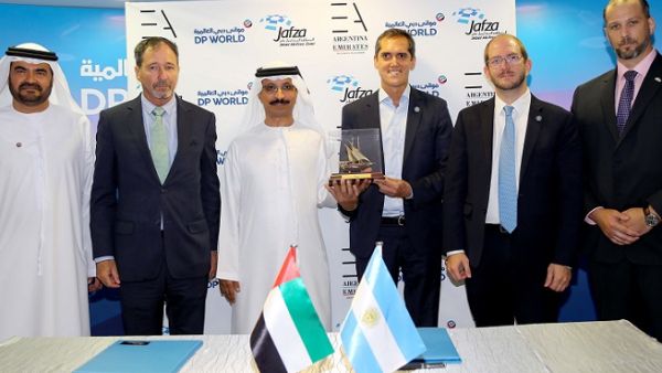 The agreement follows a meeting between Sultan Ahmed Bin Sulayem, Group Chairman and CEO of DP World and Chairman of Ports, Customs and Free Zone Corporation, and Mr. Miguel Braun, Argentine Secretary of Trade and a high-level delegation visiting the UAE.