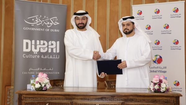 The agreement was signed by His Excellency Saeed Al Nabouda, Acting Director General at Dubai Culture, and Bader Anwahi, CEO of Global Village.