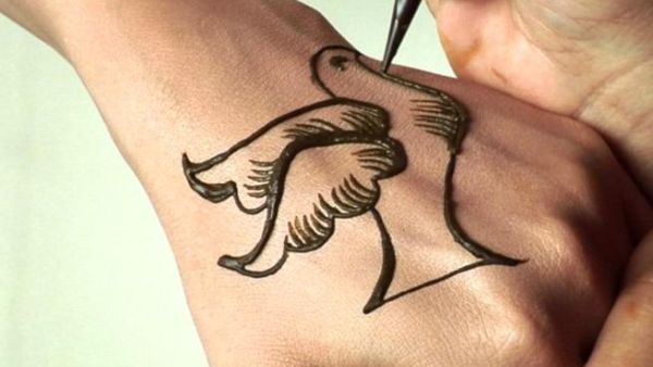 The dove represents the wish for a quiet peace during the heat of battle