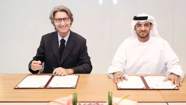 During the signing ceremony