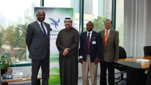 Officials of Ghana Oil with Mr. Abdulrahman Qassim Al Ali, Commercial Sales Manager and other officials at Emarat