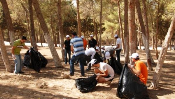 During the cleanup campaign