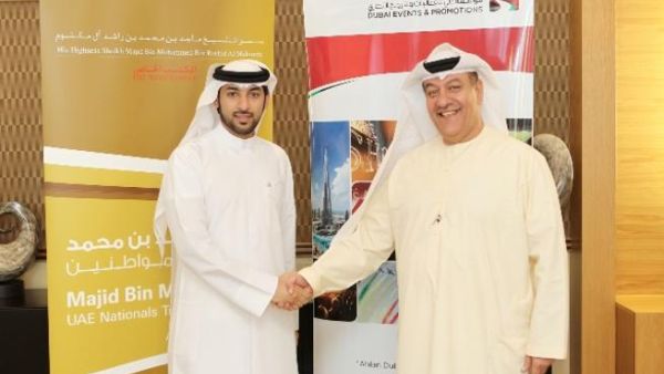إبراهيم صالح، المنسق العام للمهرجانات، نائب المدير التنفيذي في مؤسسة دبي للفعاليات والترويج التجاري، ومروان بن بيات، مدير عام المكتب الخاص لسمو الشيخ ماجد بن محمد