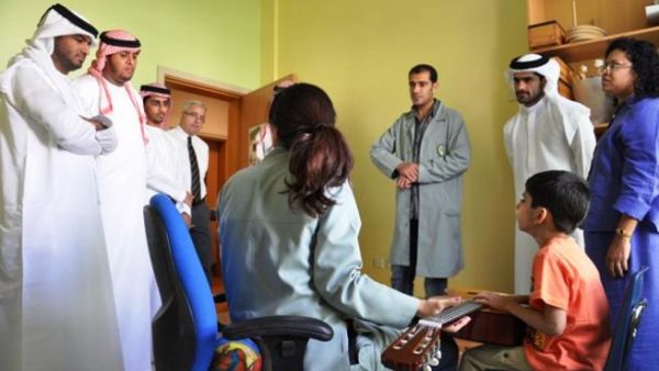 The students visited more than six departments ranging from Early Intervention to Occupational Therapy and Vocational Training on their first visit The students visited more than six departments ranging from Early Intervention to Occupational Therapy and Vocational Training on their first visit