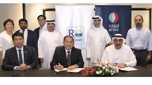 ENOC Group signed an agreement with Rotary Engineering Fujairah FZE to construct 12 new storage tanks as part of its plans to expand. (ENOC)