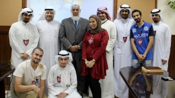 EQUATE President & CEO Mohammad Husain with AIChE and faculty members