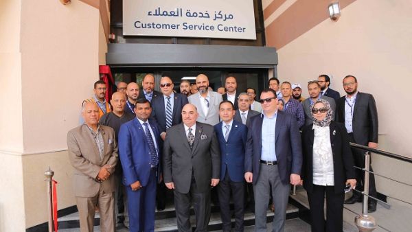 Admiral Mafouz Taha, Vice Chairman SC Zone, and Xi Manding, Managing Director of Cosco Egypt During the opening ceremony.
