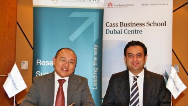 Nick Nadal, Director, Hawkamah, with Ehsan Razavizadeh, Regional Director of Cass Business School, City University MENA region Nick Nadal, Director, Hawkamah, with Ehsan Razavizadeh, Regional Director of Cass Business School, City University MENA region