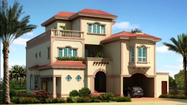 One of the spectacular Andalusian villas in Phase III of Bawabat Al Sharq One of the spectacular Andalusian villas in Phase III of Bawabat Al Sharq