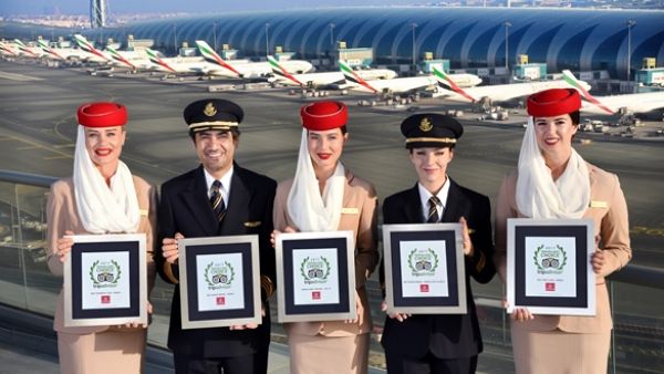 طيران الإمارات الفضل في العالم ضمن جوائز جوائز تريب أدفايزر تشويس 2017 للناقلات الجوية العالمية