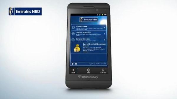Emirates NBD BB10 Mobile App
