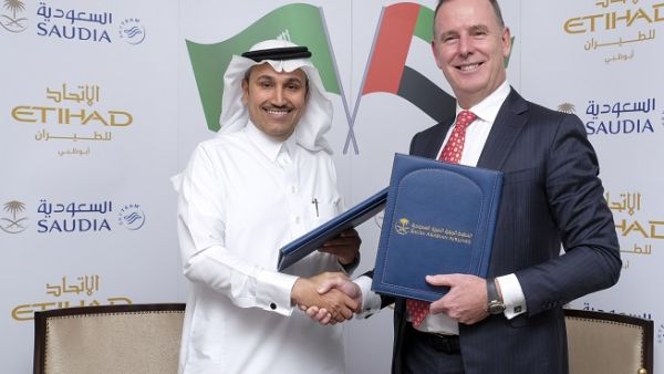 The codeshare agreement was signed at Saudia headquarters in Jeddah by HE Eng. Saleh bin Naser Al Jasser, Director General Saudi Arabian Airlines, and Tony Douglas, Group Chief Executive Officer, of Etihad Aviation Group.