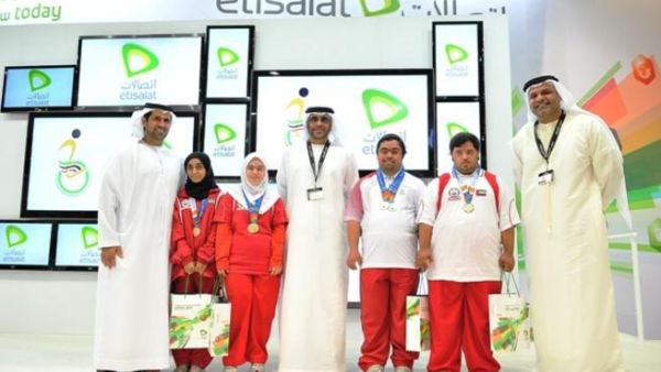 Etisalat honoured the UAE Disabled Sports Federation in recognition of their performance in the Special Olympics World Summer Games in Athens earlier this year, and to encourage them for the upcoming Olympics taking place in London next year