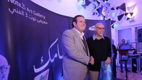 فادي أبو شمط، رئيس قسم العلامة التجارية لشركة سامسونج والفنان الأردني سامر الكردي