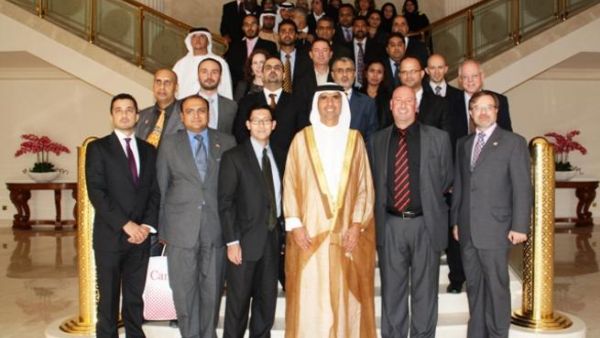 HH Shiekh Faisal Bin Saqr Al Qasimi with HE Kris Panday and the business delegation