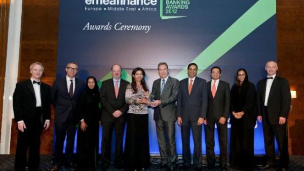 FGB receiving the award during the award ceremony