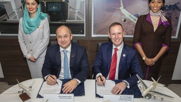 The MOU was signed on the first day of the Bahrain International Airshow, currently taking place at the Sakhir Airbase, by Mr. Tony Douglas, Group Chief Executive Officer of Etihad Aviation Group, and Mr. Krešimir Kučko, Chief Executive Officer of Gulf Air. The MOU was signed on the first day of the Bahrain International Airshow, currently taking place at the Sakhir Airbase, by Mr. Tony Douglas, Group Chief Executive Officer of Etihad Aviation Group, and Mr. Krešimir Kučko, Chief Executive Officer of Gulf Air.