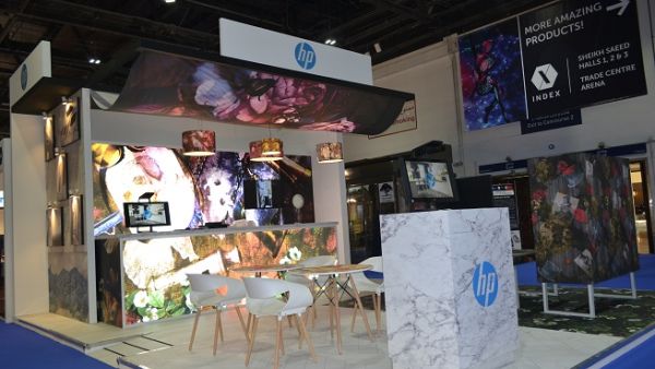 جناح HP في معرض إندكس - دبي.
