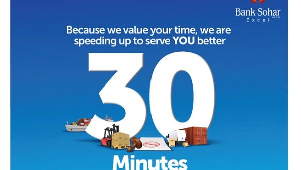 The bank proudly announces its commitment to issue Letters of Credit and Guarantees to its customers in a record time of just 30 minutes. The bank proudly announces its commitment to issue Letters of Credit and Guarantees to its customers in a record time of just 30 minutes.