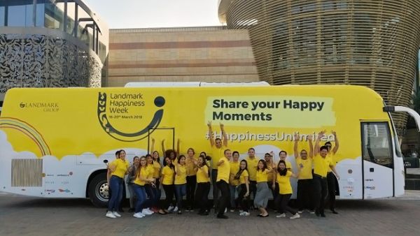 Landmark Group was named theFeatured Giver of UAE’s ‘Happiness Journey” which kicked off on Thursday, March 15, 2018, with the Carnival held at City Walk, Dubai.