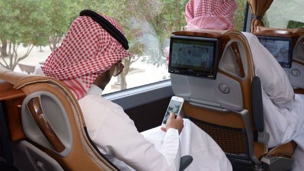 The non-stop buses represent a “modern shift” after launching in Riyadh and Jeddah in February. (Courtesy of Gulf Business)