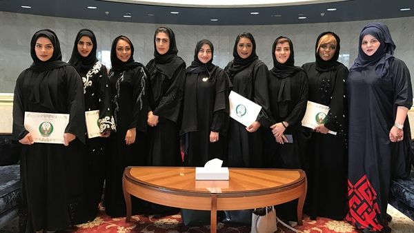 Mashreq Emirati employees during the grauduation