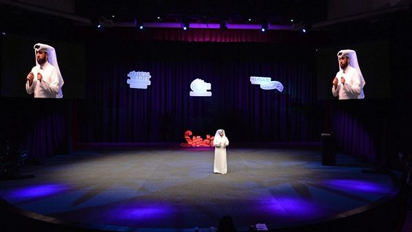 السيد محمد البنعلي، المدير التنفيذي لجمعية "وياك"، يتحدث خلال افتتاح المنتدى السنوي الرابع للجالية الصومالية في قطر.