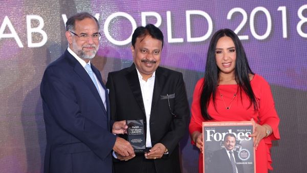 Mr Sudhakar Rao- Founder & Chairman of Gemini Group receiving the award.