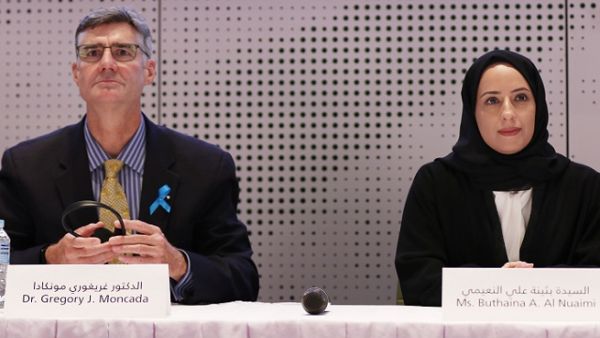 السيدة بثينة علي النعيمي، رئيس التعليم ما قبل الجامعي بمؤسسة قطر، والدكتور جريجوري مونكادا، مدير ‘أكاديمية قطر للعلوم والتكنولوجيا‘. السيدة بثينة علي النعيمي، رئيس التعليم ما قبل الجامعي بمؤسسة قطر، والدكتور جريجوري مونكادا، مدير ‘أكاديمية قطر للعلوم والتكنولوجيا‘.