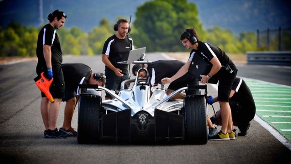 Formula E race car