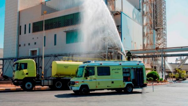 Mock fire and emergency drill at Salalah facility Mock fire and emergency drill at Salalah facility