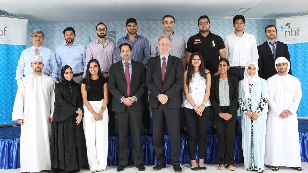 Representatives from National Bank of Fujairah with participants in the NBF GenNext initiative Representatives from National Bank of Fujairah with participants in the NBF GenNext initiative