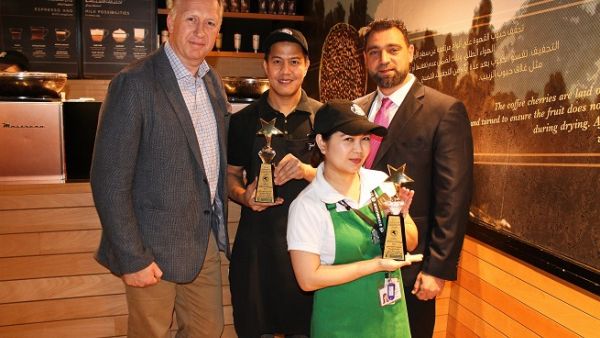 Starbucks won awards for ‘Excellence in Customer Service’ and ‘Excellence in Sustainability and Corporate Social Responsibility’. 