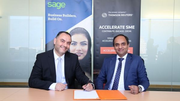 Samer Habbal, Head of Emerging Businesses and Content, MENA, Reuters and Mansoor Sarwar, Director of Technical Services and Pre-sales at Sage.
