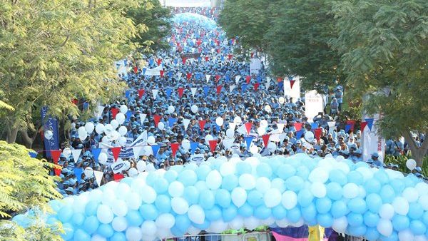 During the event