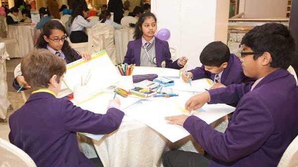 Some of the participating students