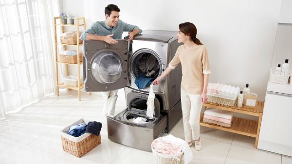 One such innovative solution from LG is the TWINWashTM washing machine which enables home owners to do double the load of laundry in half the time. One such innovative solution from LG is the TWINWashTM washing machine which enables home owners to do double the load of laundry in half the time.
