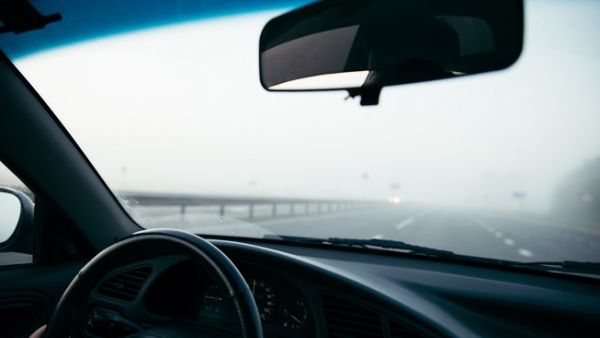 Rule 1: During foggy condition, leave your windows partially rolled down and use your defroster and wipers to keep them clear and clean. 