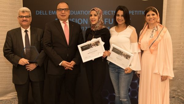 Winners from Zagazig University Egypt with senior Dell executives. 