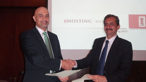 Mr. Yasser Zeineldin, CEO, eHosting DataFort and Anil Somaiya, CTO, ISSL after signing the MoU Mr. Yasser Zeineldin, CEO, eHosting DataFort and Anil Somaiya, CTO, ISSL after signing the MoU