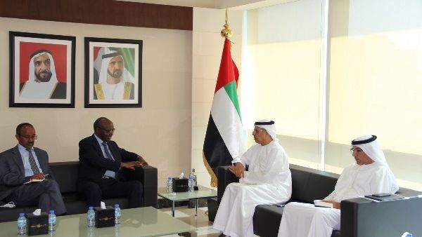 معالي عبيد حميد الطاير يستقبل وفداً مالياً واقتصادياً إثيوبياً